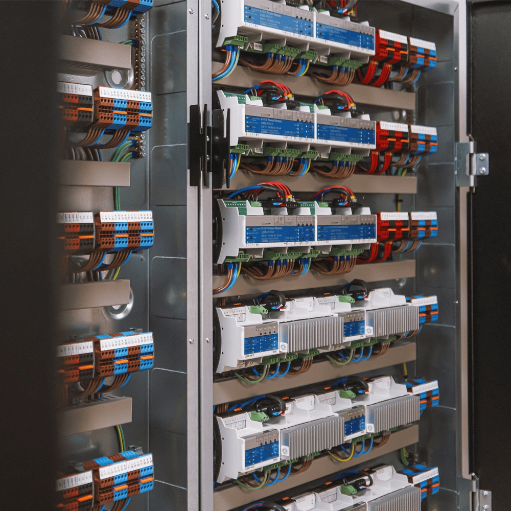 KNX smart home control panel for integrated lighting and automation