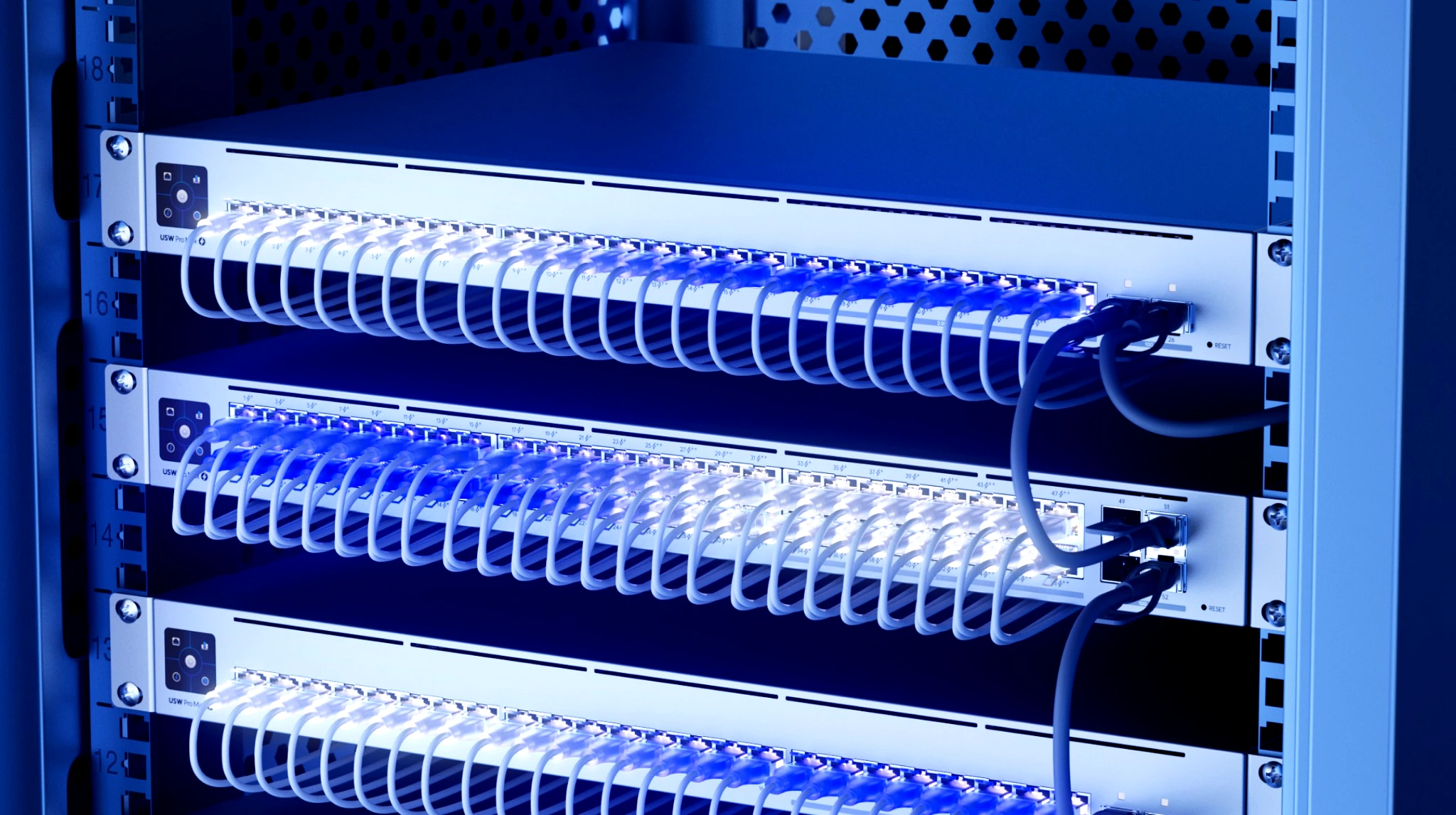 Organised residential network rack for Wi-Fi, networking and security systems